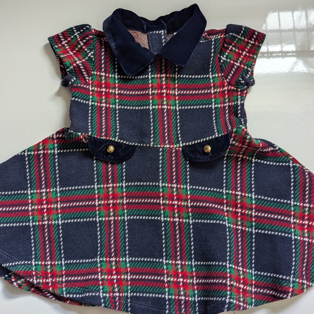 Janie and Jack Christmas Dress Size 6-12 months